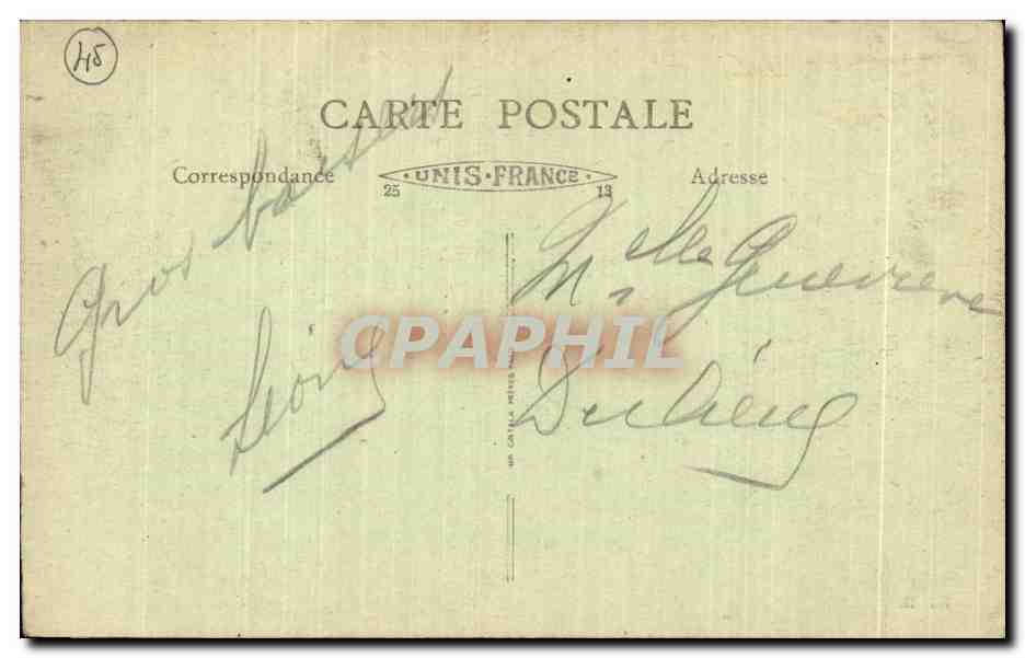 CPA Malesherbes La Sabliere — Rückseite