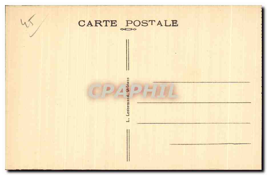 CPA Orleans La Gare Place Albert — Verso