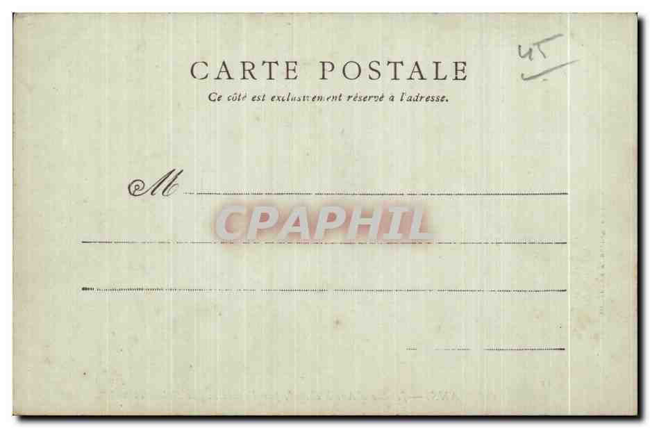 CPA Orleans Jeanne d Arc a cheval par Foyatier Les Rotondes — Verso