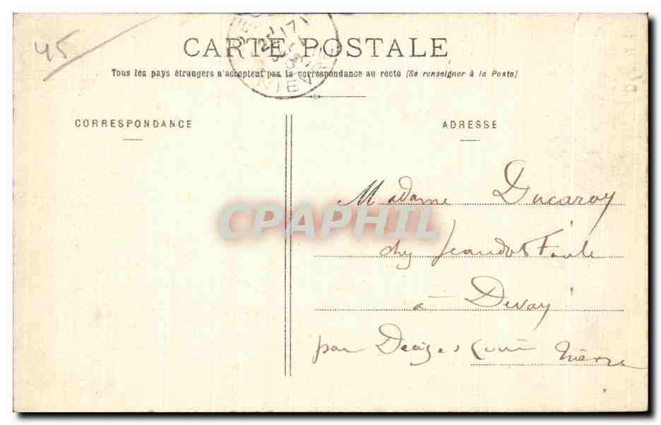 CPA Gien (Loiret) Vue generale — Rückseite