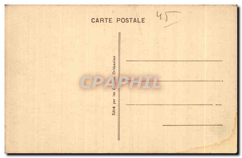 CPA Orleans La Gare — Rückseite