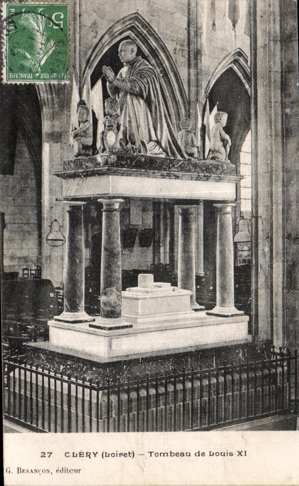 CPA Clery (Loiret) Tombeau de Louis XI