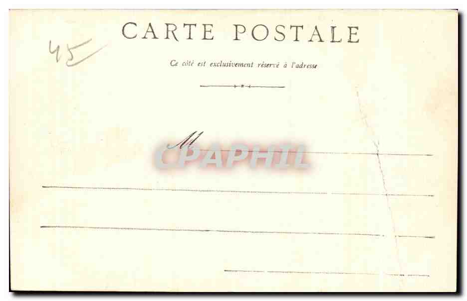 CPA Orleans Hotel de Ville Cheval Horse — Verso