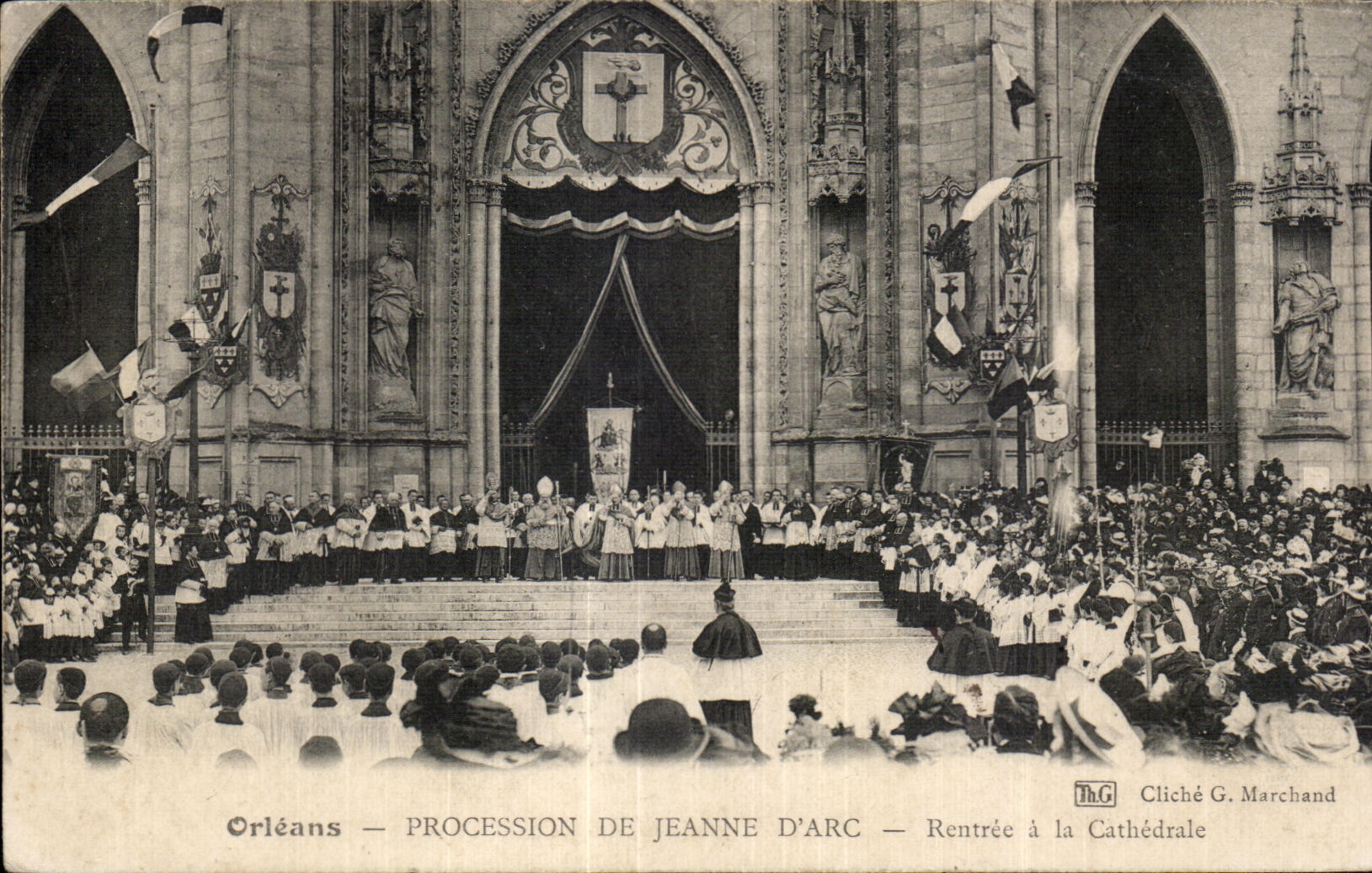 Orléans — Procession de Jeanne d'Arc — Rentrée à la Cathédrale — Cliché G. Marchand