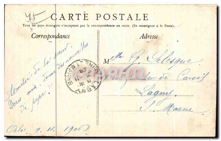 CPA Orleans Le Mail — Verso