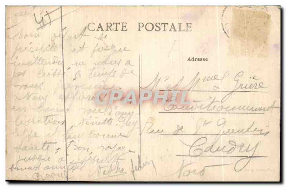 CPA Briare (Loiret) le Pont Canal — Rückseite