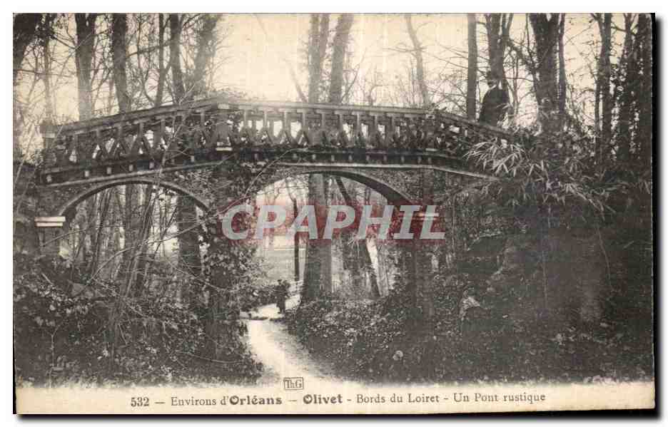 Olivet - Bords du Loiret - Un Pont rustique — Éditeur L.G., n° 532