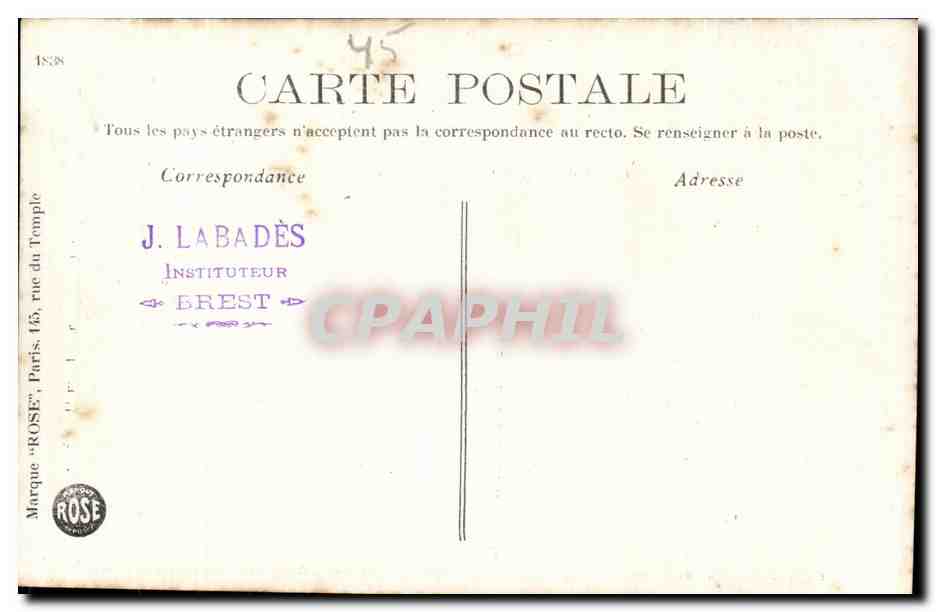 CPA Orleans Bas reliefs de In statue de jeanne D Arc Jeanne ecoutant ses voix en l an — Verso