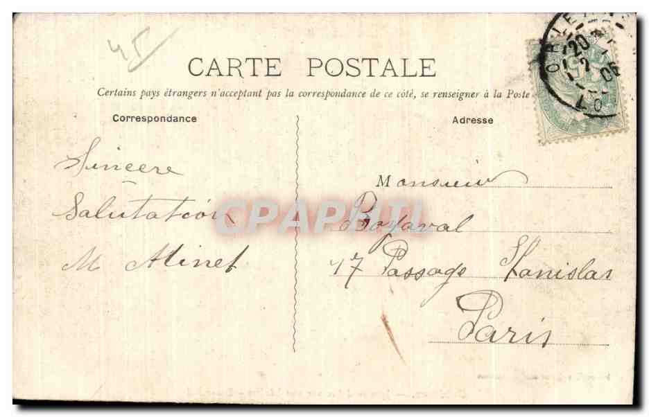 CPA Orleans Jeanne d Arc sur son bucher Bas relief — Verso