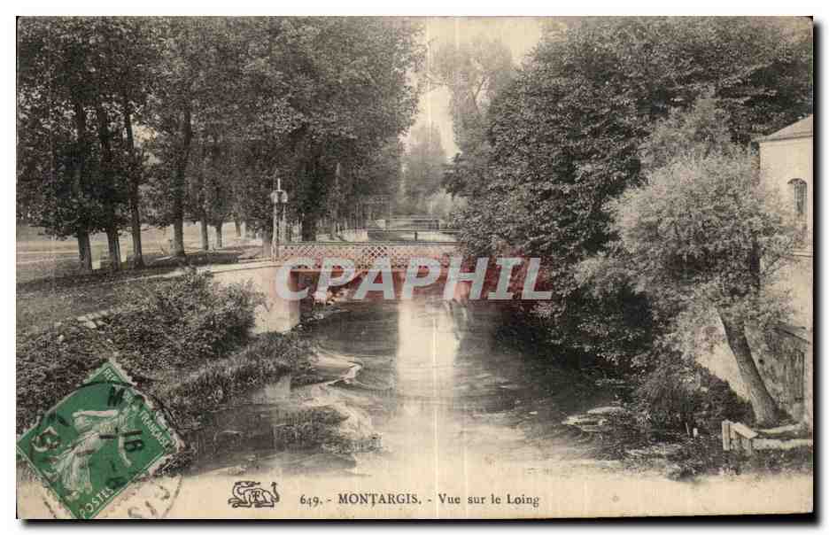 CPA Montargis Vue sur le Loing