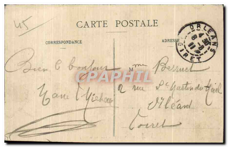 CPA Montargis Vue sur le Loing — Rückseite