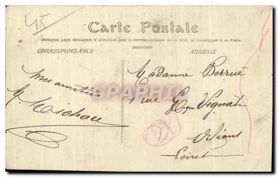 CPA Montargis Le Loing et Tivoli — Rückseite