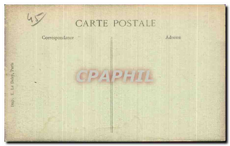 Pithiviers (Loiret) — Le Square de la Mairie et la Tour St-Georges — Imp. E. Le Delay, Paris — Rückseite