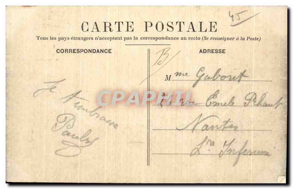 CPA Orleans Rue Jeanne d Arc — Verso