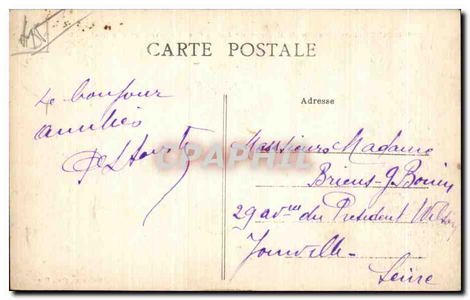 CPA Briare (Loiert) Le Pont Canal Ouvert a la circulation le septembre — Rückseite