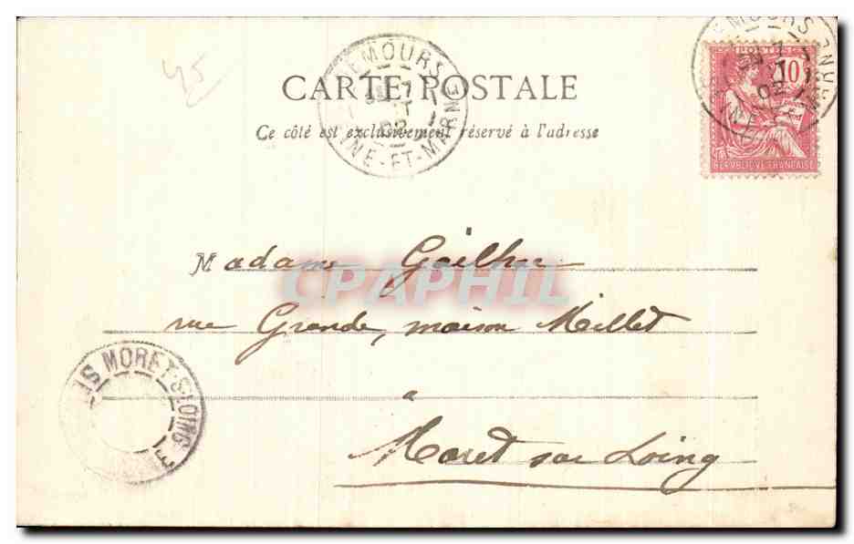 Ferrières — Croix Sainte-Appoline — Lib. Chartier fr., Moulins — Rückseite