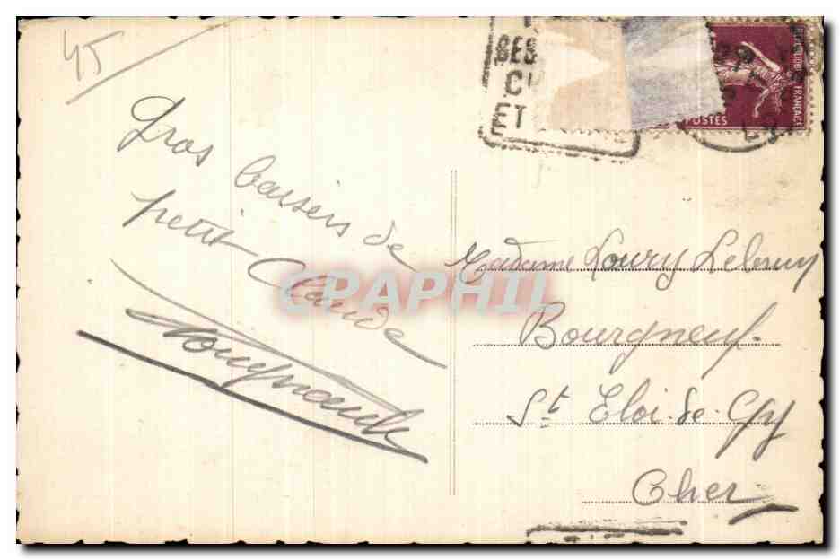 CPA Gien (Loiret) Vue generale prise de la Loire — Rückseite