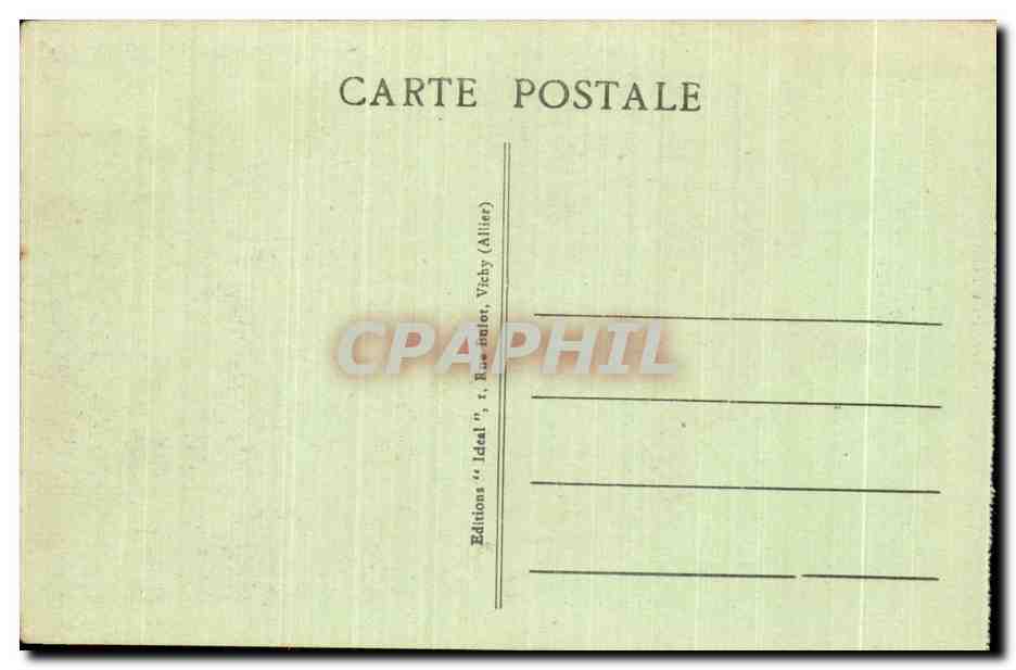 Statue colossale de Notre-Dame de France — Le Puy — série 8043 — Éditions 'Idéal' Vichy — Verso