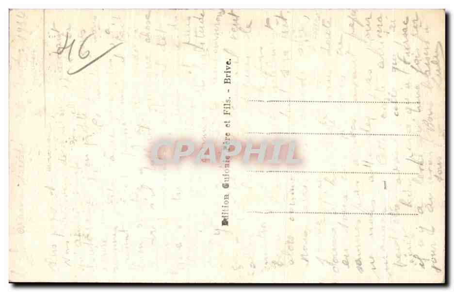Gluges - Die Klippen und Kreuz von Mirandol — Édition Gutionière et Fils — Rückseite