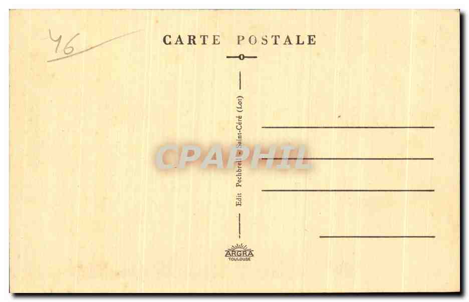 CPA Saint Cere (Lot) Naison du XV siecle Rue Paramelle — Rückseite