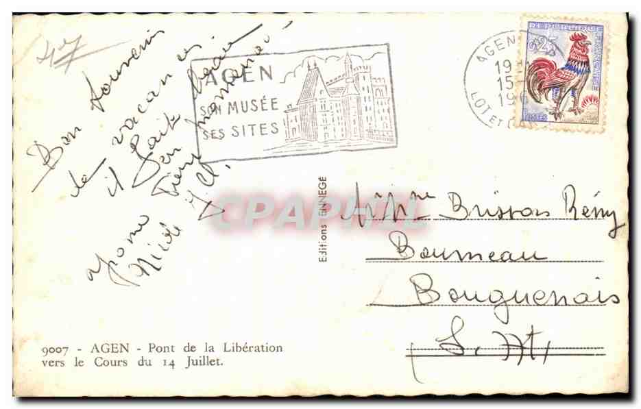 Pont de la Libération — Agen — Éditions D'ENJEGÉ — Reverso