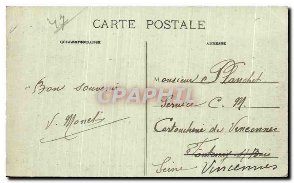 CPA Tonneins Bord Pittoresque de la Garonne  — Back