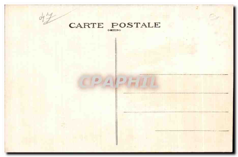 DURAS (L.-et-G.) — Ancien Château des Ducs de Duras (Entrée et Cour d'Honneur) — Édition Vues artistiques Louis Garée, Libourne — Verso
