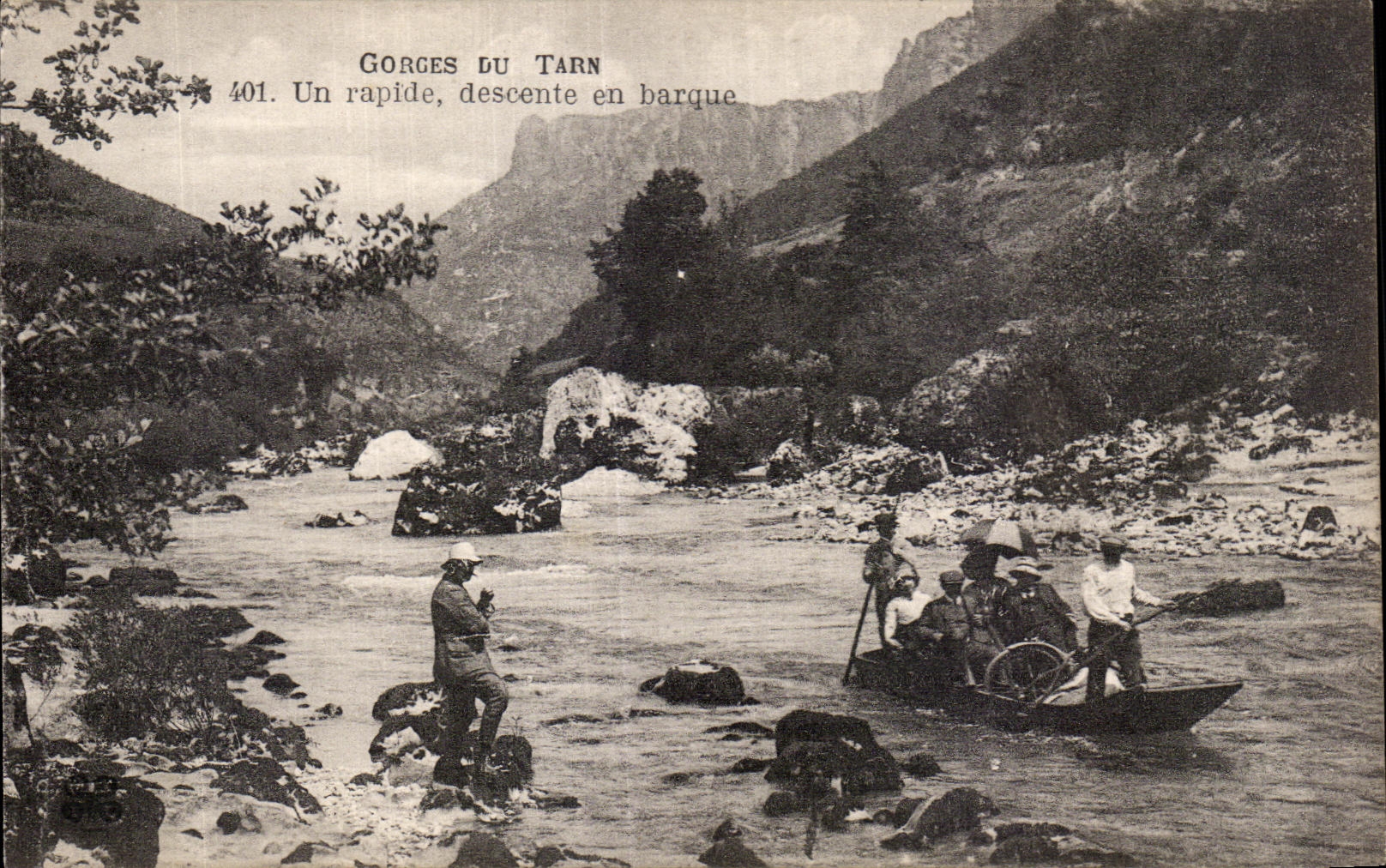 CPA Gorges Du tarn Un rapide descente en barque