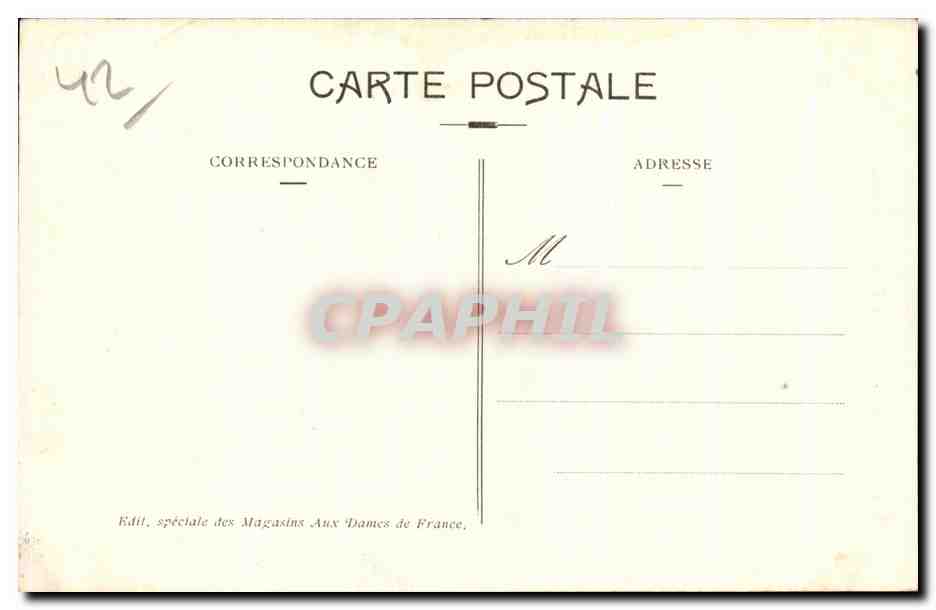 CPA Roanne le Donjon et Place du chateau — Rückseite