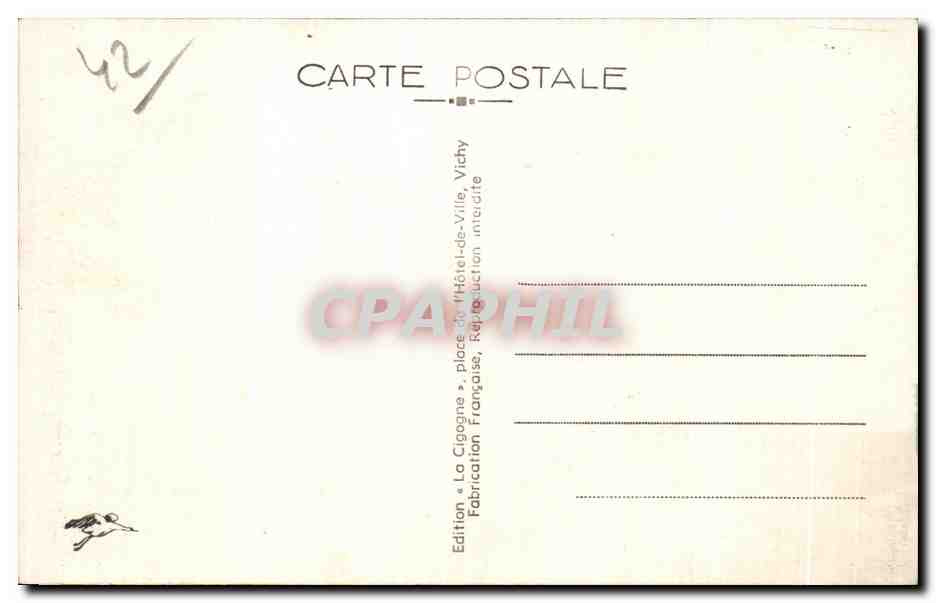 CPA Roanne le Nouveau pont des Promenades cote de la Republique — Rückseite