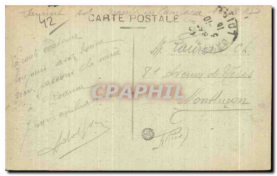 Roanne — Vue générale — éditeur inconnu, n° 1372 — Rückseite
