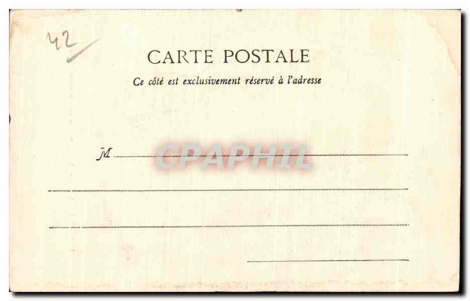 CPA St Martin d estreaux Pavillon de Chateaumohand — Rückseite