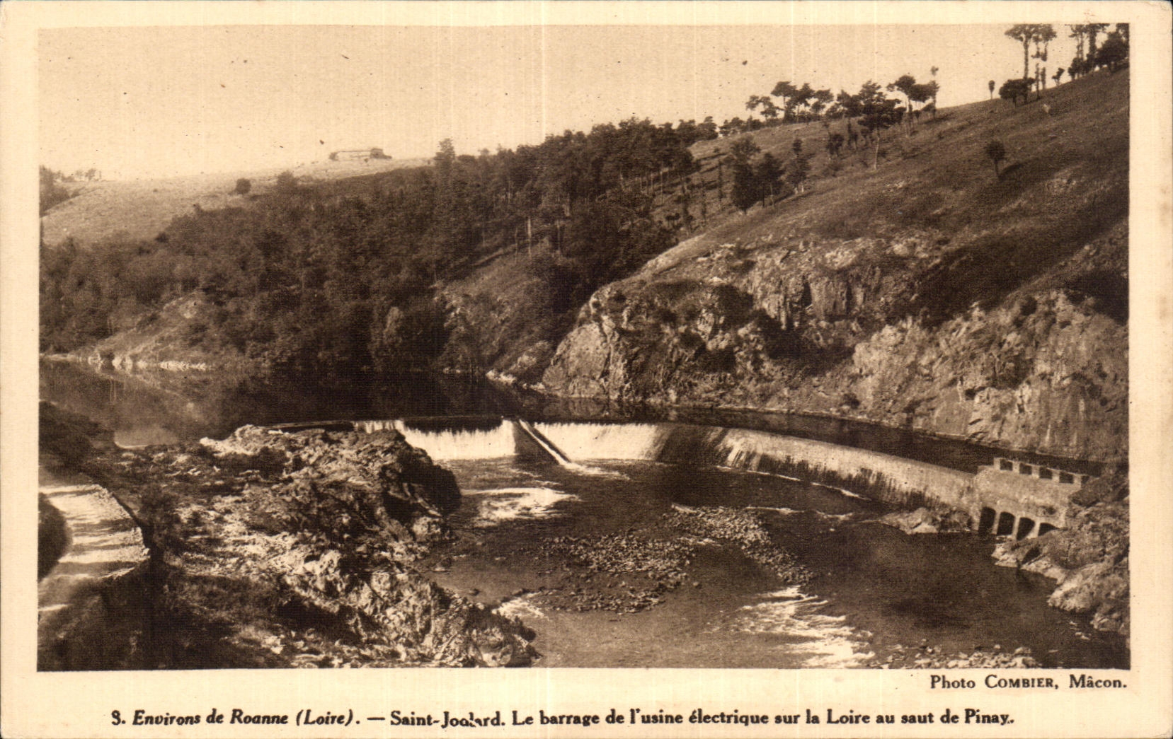 CPA Environs de Roanne (loire)Saint joadard Le barrage de L usine electrique