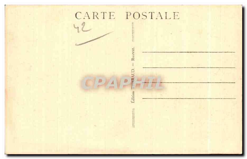 CPA Environs de Roanne (loire)Saint joadard Le barrage de L usine electrique — Rückseite
