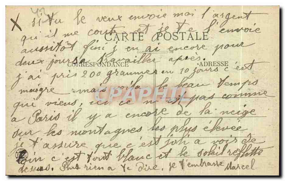 CPA Environ de Roanne Chateau de la Roche sur les bords de la loire — Rückseite