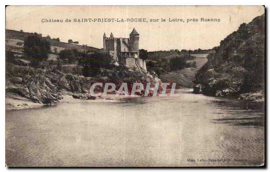 CPA Chateau de Saint Priest La Roche sur la Loire pres Roanne