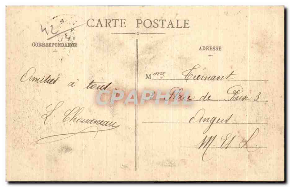 CPA Roanne Le Pont et le Quai de la Loire — Rückseite
