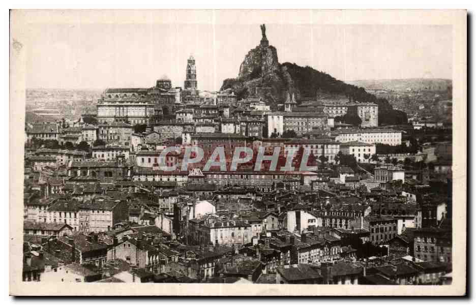Le Puy — Vue générale — Éd. La Cigogne, Place de l'Hôtel-de-Ville
