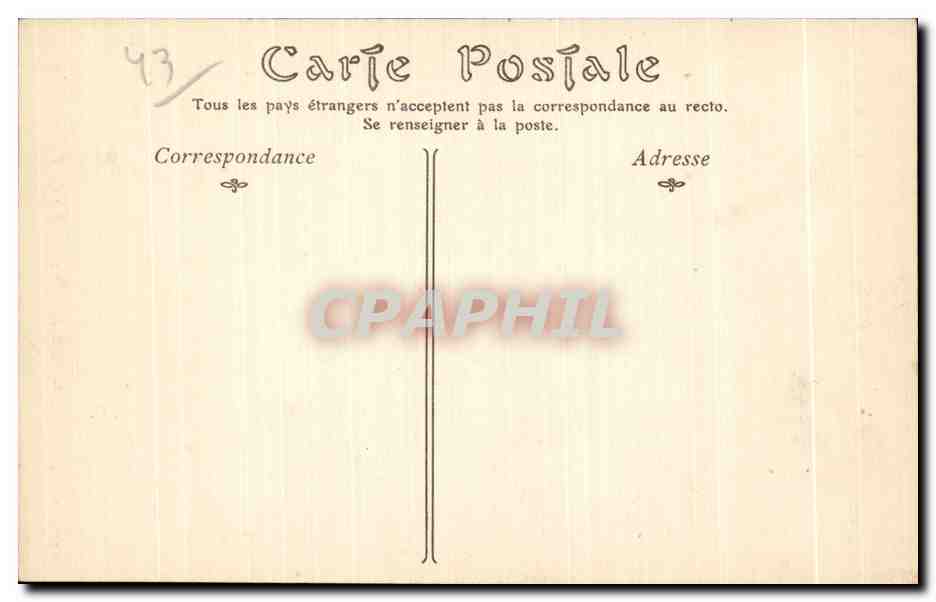 Le Puy — Voûte du XVᵉ siècle, Rue des Farges — ND Phot — Rückseite