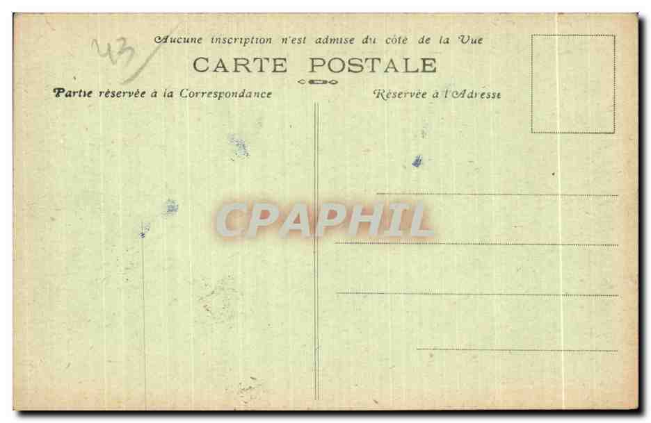 CPA Tence haute Loire Les bords du Lignon Pecheur  — Rückseite