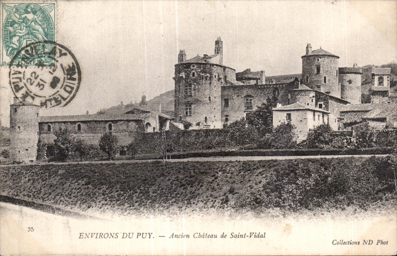 Environs du Puy — Ancien Château de Saint-Vidal — Collections ND Phot