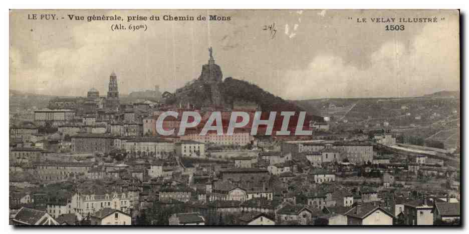 CPA Le Puy Vue generale Prise du Chemin de Mons