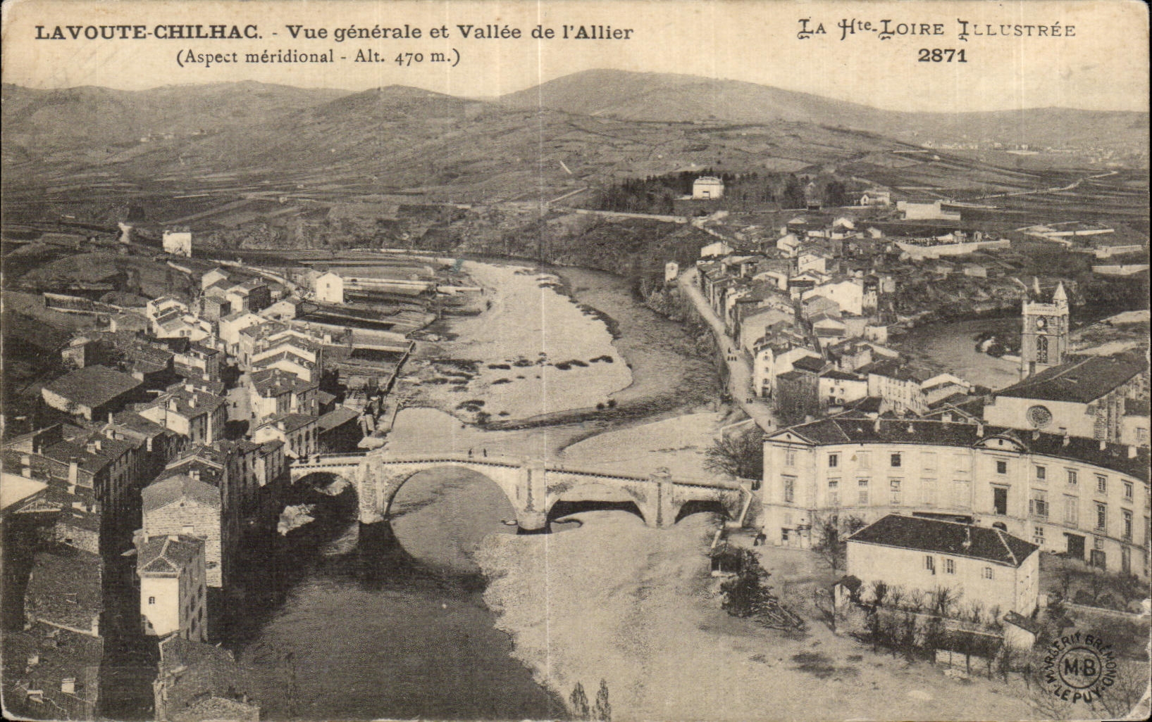 Lavoutte-Chilhac — Vue générale et Vallée de l'Allier — La Hié-Loire Illustrée 2871