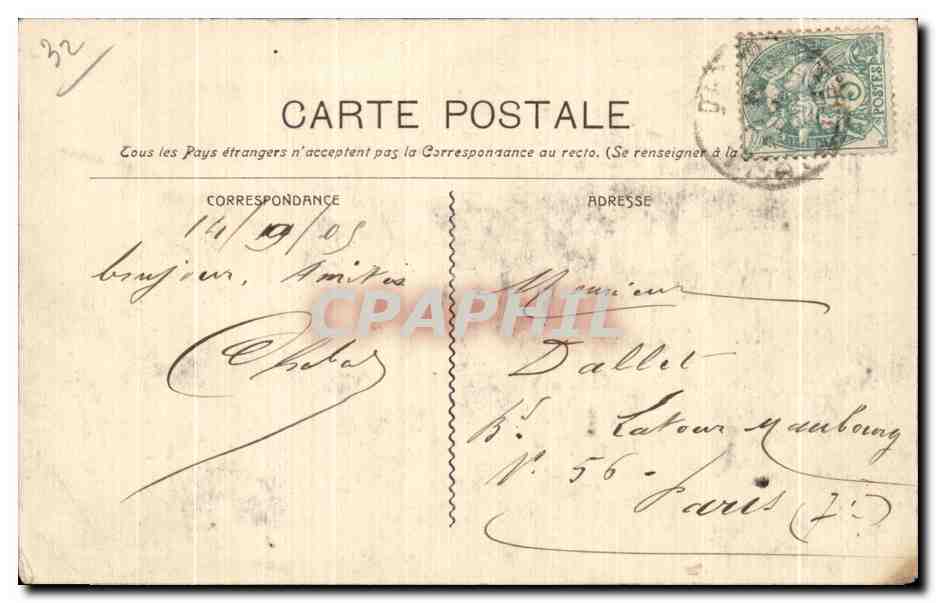 CPA Lobservatoire du mont Aigoual et la Cambuse Cevennes — Rückseite