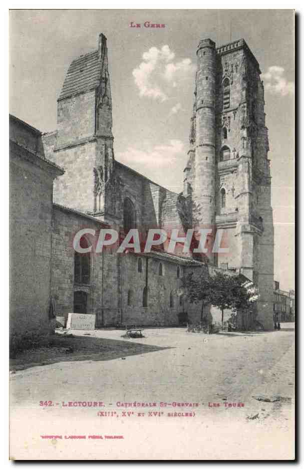 Le Gars — Cathédrale St-Gervais — Les Tours (XIe, XVe et XVIe siècles)