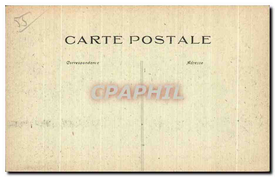 Nettancourt (Meuse) — L'Église et le cimetière détruits par le bombardement — L. G. n.1, Paris, n°256 — Verso