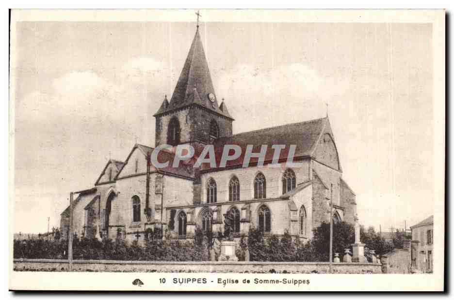Somme-Suippes - Église de Somme-Suippes — éditeur CPAPHIL, n° 10