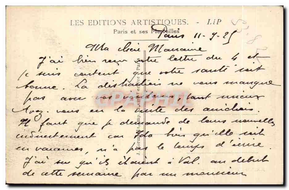CPA Exposition Internationale des arts Decoratifs Paris 1925 le Pavillon Japonais — Verso
