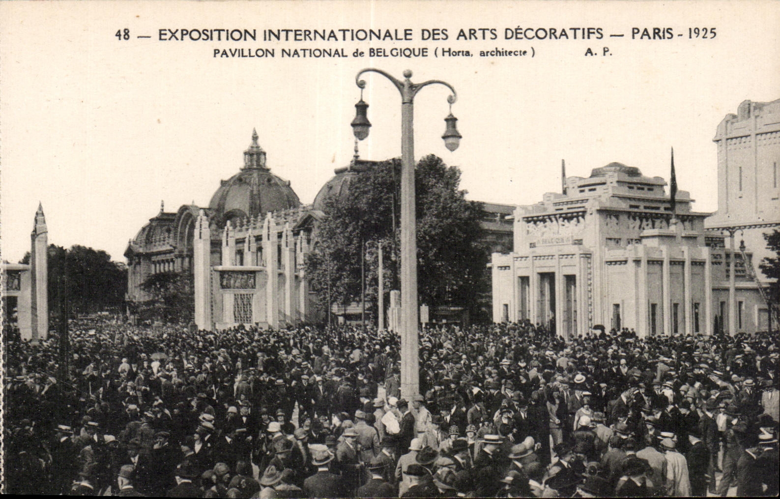 Internationale Ausstellung für Dekorative Künste — Nationales Pavillon Belgiens — Paris 1925 — Horta, Architekt