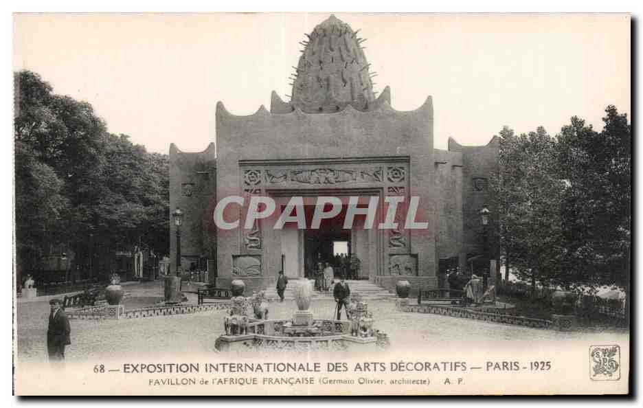 Pavillon der Französischen Afrika — Internationale Ausstellung für Dekorative Künste — Paris 1925 — Germato Olivier, Architekt